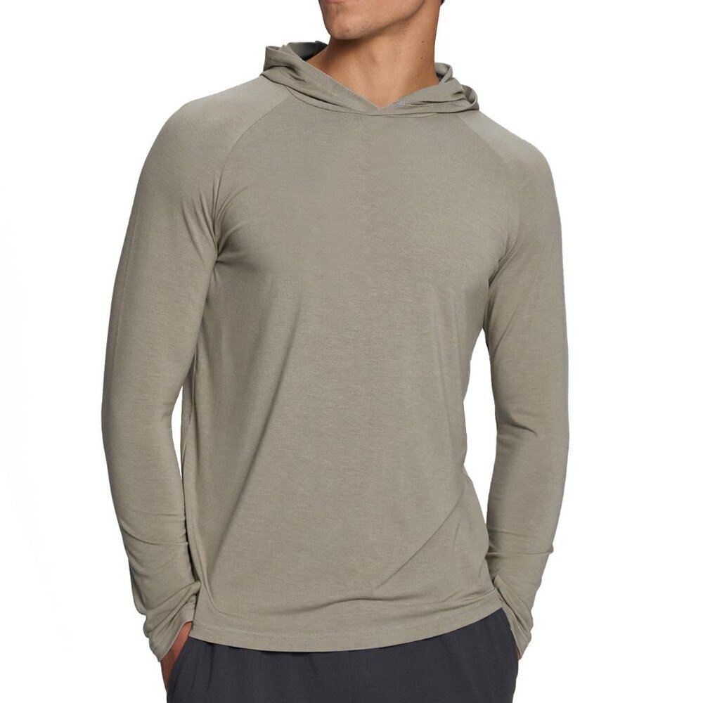 Men's UPF 50+ Sun Protection Hoodie Lightweight Thumbhole Activewear Performance